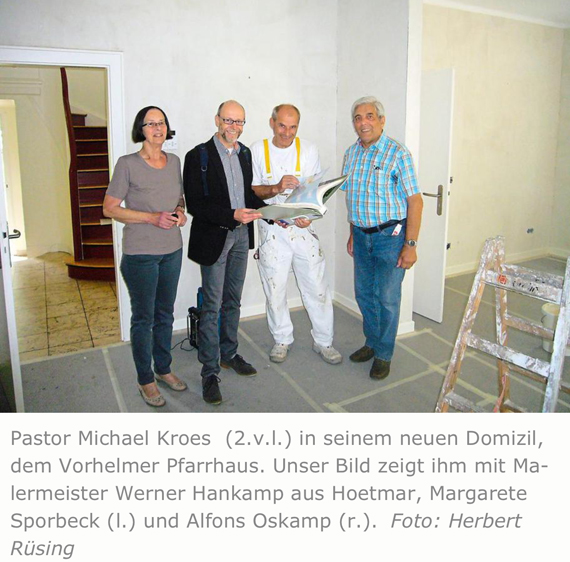 Zeitungsartikel - Ahlener Zeitung zur Renovierung des Vorhelmer Pfarrhauses